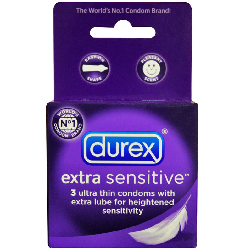 Durex Extra Sensitive 3pk Condom USA Durex Extra Sensitive 3pk Condom USA