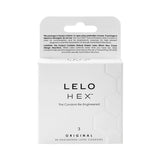 LELO HEX Original Lubricated Latex Condoms 3pk