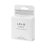 LELO HEX Original Lubricated Latex Condoms 3pk