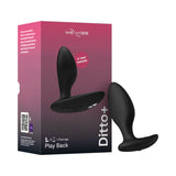We-Vibe Ditto+ Plug anal vibrador recargable de silicona con mando a distancia Negro satinado