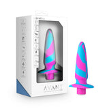Blush Avant Vibrotize Vibrating Silicone Anal Plug - Fuchsia