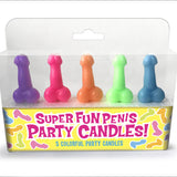 Velas Super Fun Pene - 5pk