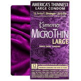 Kimono Micro Thin Large Condoms 12pk