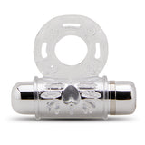 Nu Sensuelle Bullet Ring 7 Function Rechargeable Vibrating Cock Ring - Clear
