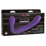 Rechargeable Silicone Love Rider Strapless Strap-On - Purple