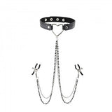 Sex and Mischief Collar with Nipple Clamps