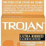 Trojan Condoms Ultra Ribbed- 3pk