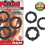 Anillos de pene con cuentas Ram - Condom-USA - 2
