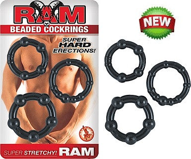 Anillos de pene con cuentas Ram - Condom-USA - 2