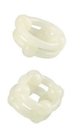 Waterproof Silicone Island Rings Double Stacker Glow In The Dark - Condom-USA
- 1