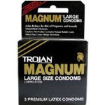 Preservativos Trojan Magnum Grandes de Látex Lubricado - 3pk - Condom-USA