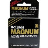 Trojan Magnum Large Lubricated Latex Condoms - 3pk - Condom-USA