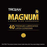 TROJAN MAGNUM CONDOMS 40PC CONTAINER