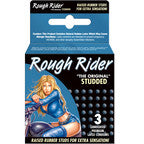 Rough Rider  Studded Latex  Condoms 3-pack - Condom-USA
 - 1
