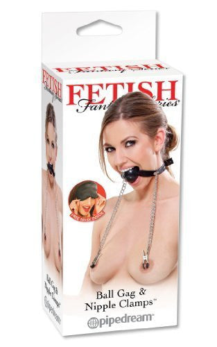 FETISH FANTASY BALL GAG & NIPPLE CLAMPS - Condom-USA
