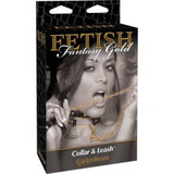 Fetish Fantasy Gold Collar & Leash