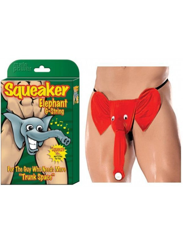Male Power Novelty Squeaker Elephant G-String
