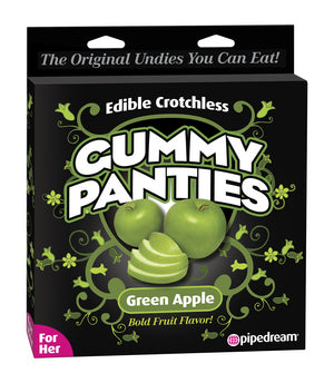 Edible Crotchless Gummy Panties For Her - Apple