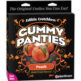 Edible Crotchless Gummy Panties for Her - Peach