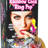 PRIDE RAINBOW RING POP DISPLAY- 12PC