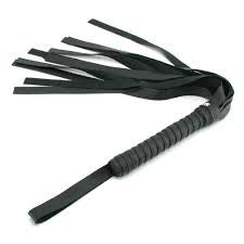 Sex and Mischief Flogger de cuero de imitación - Negro - Condom-USA - 1