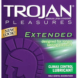 TROJAN PLEASURES EXTENDED CONDOMS 12PK