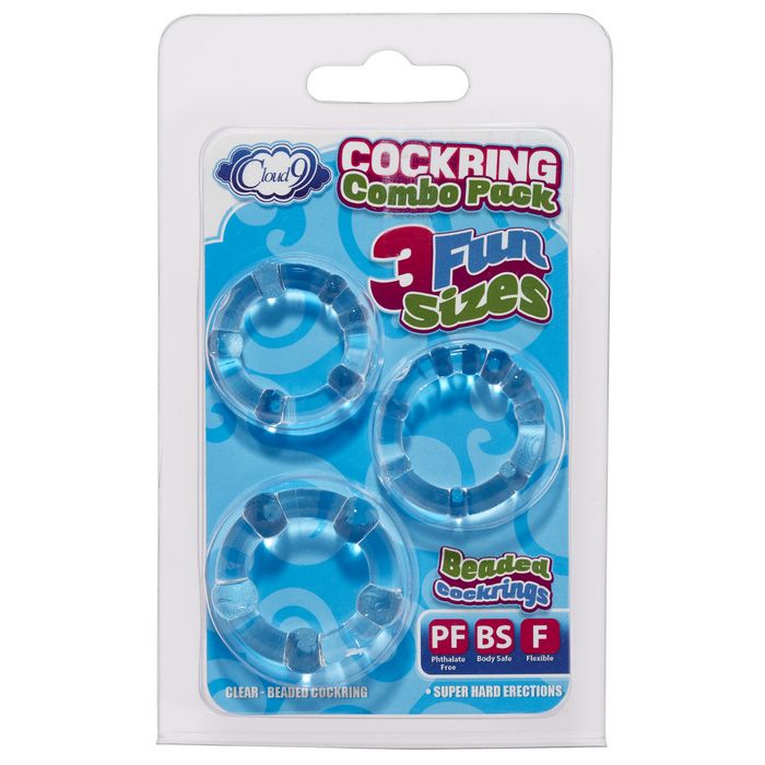 Cock Ring 3 Pack Soft Stretchy Silicone | Stay Hard Penis Rings Last Longer  ED