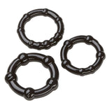 Cloud 9 Beaded Cock Rings 3pk - Black
