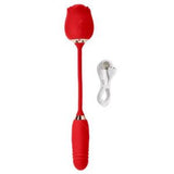 Rose Plus with Thrusting Pleasure Stem - Red