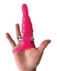 Wet Dreams Wrist Rider Finger Sleeve Vibrator - Pink