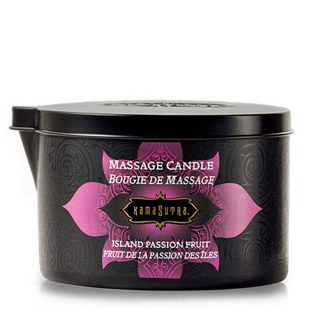 Kama Sutra Massage Oil Candle - ISLAND PASSION FRUIT - Condom-USA