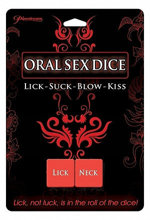 Oral Sex Dice Lick-Suck-Blow-Kiss - Condom-USA