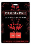 Oral Sex Dice Lick-Suck-Blow-Kiss - Condom-USA
