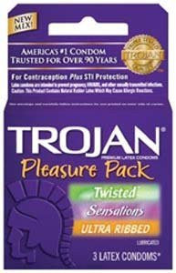 Trojan condom Pleasure Pack - 3 Pack - Condom-USA
