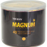TROJAN MAGNUM CONDOMS 40PC CONTAINER