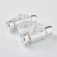 Nu Sensuelle Double Action Bullet Ring 7 Function Rechargeable Vibrating Cockring, Clear - Condom-USA
- 2
