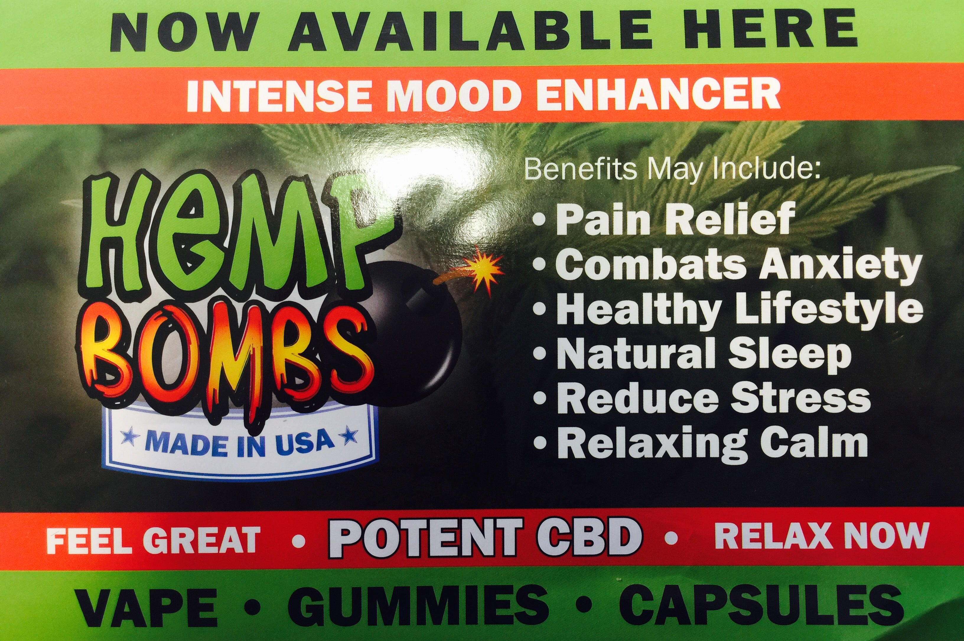 HEMP BOMBS CBD GUMMY BEARS - CANNABINOID EDIBLE!