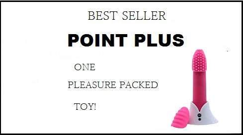nü Sensuelle Point Plus 20-Function Rechargeable Silicone Bullet Vibrator with Textured Tips