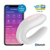 Satisfyer Double Joy White Couples Vibrator with App