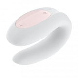 Satisfyer Double Joy White Couples Vibrator with App