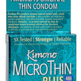 Kimono Microthin  with Aqua Lube 3pk