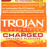Trojan Charged  Latex Condoms - 3pk
