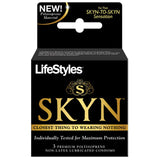LifeStyles SKYN Premium Polyisoprene Condoms -3pk