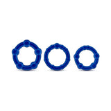 Stay Hard Cockrings 3pc - Azul