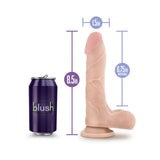 Au Naturel Mister Perfect 8.5 in. Posable Dual Density Dildo with Balls