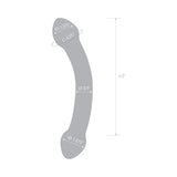 GLAS 7.25 in. Double Trouble Purple Glass Dildo