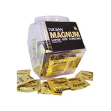 Trojan Magnum Large Size Latex Condoms 40 Count Display Bowl