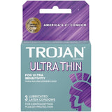 Trojan Condoms Sensitivity Ultra Thin - 3 pk