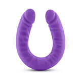 Ruse Realistic 18 in. Silicone Slim Double Dong Dual Ended Dildo Purple