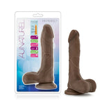 Au Naturel Mister Perfect 8.5 in. Posable Dual Density Dildo with Balls